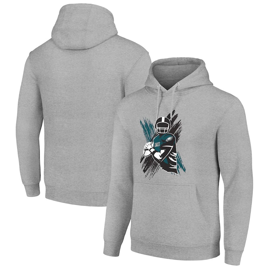 Men philadelphia eagles grey 2024 NFL hoodie->jacksonville jaguars->NFL Jersey